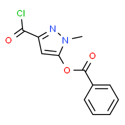 Benzoic acid 3-chloroformyl-1-methyl-1H-pyrazol-5-yl ester picture