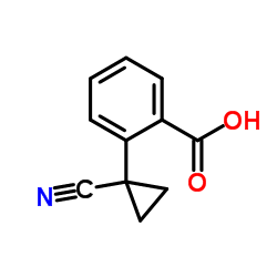 2-(1-Cyanocyclopropyl)benzoic acid Structure