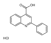 2-phenylquinoline-4-carboxylic acid,hydrochloride结构式