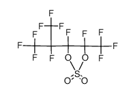 4,5-difluoro-4-(perfluoropropan-2-yl)-5-(trifluoromethyl)-1,3,2-dioxathiolane 2,2-dioxide Structure