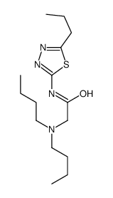 2-(dibutylamino)-N-(5-propyl-1,3,4-thiadiazol-2-yl)acetamide结构式