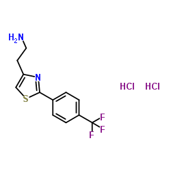 2-{2-[4-(Trifluoromethyl)phenyl]-1,3-thiazol-4-yl}ethanamine dihydrochloride结构式