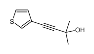 2-methyl-4-thiophen-3-ylbut-3-yn-2-ol结构式