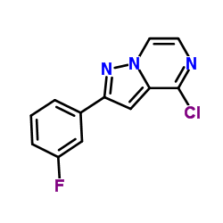 4-Chloro-2-(3-fluorophenyl)pyrazolo[1,5-a]pyrazine Structure