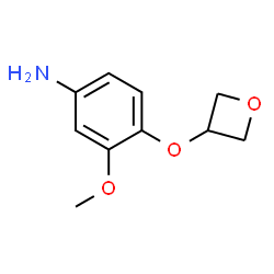 3-Methoxy-4-(oxetan-3-yloxy)benzenamine结构式