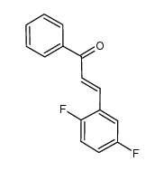 3-(2,5-difluorophenyl)-1-phenyl-(2E)-2-propen-1-one Structure