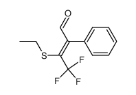 (Z)-2-phenyl-3-ethylthio-4,4,4-trifluoromethyl-but-2-en-1-al Structure