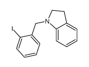 1-[(2-iodophenyl)methyl]-2,3-dihydroindole结构式
