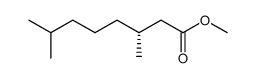 (R)-3,7-dimethyl-octanoic acid methyl ester结构式