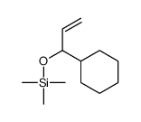 1-cyclohexylprop-2-enoxy(trimethyl)silane Structure