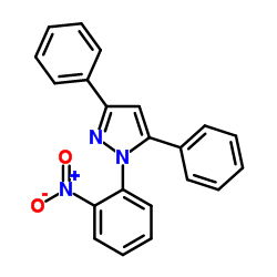 1-(2-Nitrophenyl)-3,5-diphenyl-1H-pyrazole Structure