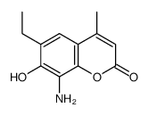 8-amino-6-ethyl-7-hydroxy-4-methylchromen-2-one Structure