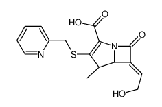 6-(2'-hydroxyethylidene)-4-methyl-3-(2-(methylthio)pyridinyl)-7-oxo-1-azabicyclo(3.2.0)hept-2-ene-2-carboxylate picture