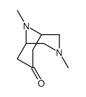 3,9-dimethyl-3,9-diazabicyclo[3.3.1]nonan-7-one结构式