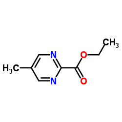 Ethyl 5-methyl-2-pyrimidinecarboxylate structure