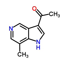 1-(7-Methyl-1H-pyrrolo[3,2-c]pyridin-3-yl)ethanone结构式