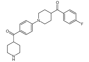 [4-[4-(4-fluorobenzoyl)piperidin-1-yl]phenyl]-piperidin-4-ylmethanone结构式