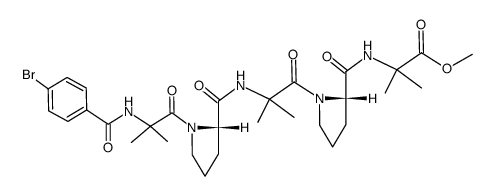 pBrBz-Aib-(L-Pro-Aib)2-OMe Structure