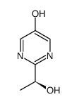 (+) 2-(1-Hydroxy-Ethyl)-Pyrimidin-5-Ol Structure