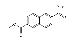 METHYL 6-CARBAMOYLNAPHTHALENE-2-CARBOXYLATE structure