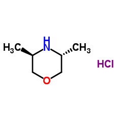 (3R,5R)-3,5-二甲基吗啉盐酸盐结构式