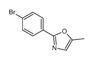 2-(4-bromophenyl)-5-methyl-1,3-oxazole结构式