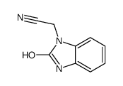 1H-Benzimidazole-1-acetonitrile,2,3-dihydro-2-oxo-(9CI) Structure