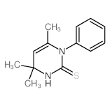 2(1H)-Pyrimidinethione,3,4-dihydro-4,4,6-trimethyl-1-phenyl- structure