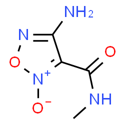 1,2,5-Oxadiazole-3-carboxamide,4-amino-N-methyl-,2-oxide(9CI) Structure