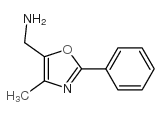 (4-甲基-2-苯基-1,3-噁唑-5-甲基)胺结构式