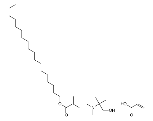 2-(dimethylamino)-2-methylpropan-1-ol,octadecyl 2-methylprop-2-enoate,prop-2-enoic acid Structure