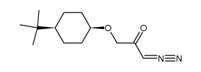 1-(((1s,4s)-4-(tert-butyl)cyclohexyl)oxy)-3-diazopropan-2-one结构式