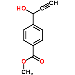 Methyl 4-(1-hydroxyprop-2-ynyl)benzoate结构式