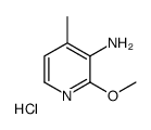 2-METHOXY-4-METHYLPYRIDIN-3-AMINE HYDROCHLORIDE结构式