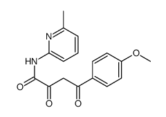 alpha,gamma-Dioxo-4-methoxy-N-(6-methyl-2-pyridinyl)benzenebutanamide结构式