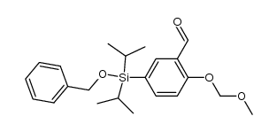 5-[bis(1-methylethyl)(phenylmethoxy)silyl]-2-(methoxymethoxy)benzaldehyde Structure