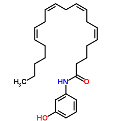 N-(3-hydroxyphenyl)-Arachidonoyl amide structure