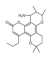12-Amino-7,8-dihydrocalanolide B Structure