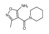 (5-amino-3-methyl-1,2-oxazol-4-yl)-piperidin-1-ylmethanone结构式