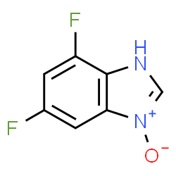1H-Benzimidazole,5,7-difluoro-,3-oxide(9CI)结构式