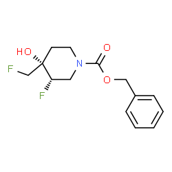 Cis-Benzyl 3-Fluoro-4-(Fluoromethyl)-4-Hydroxypiperidine-1-Carboxylate Structure