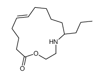 5-propyl-1-oxa-4-azacyclopentadec-10-en-15-one Structure