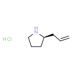 (R)-2-烯丙基吡咯烷盐酸盐结构式