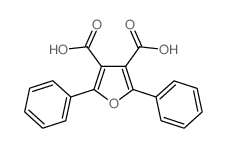 3,4-Furandicarboxylicacid, 2,5-diphenyl-结构式