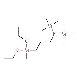 N,N-BIS(TRIMETHYLSILYL)AMINOPROPYLMETHYLDIETHOXYSILANE Structure