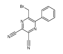 5-(bromomethyl)-6-phenylpyrazine-2,3-dicarbonitrile结构式