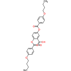 2,5-Bis[(4-butoxybenzoyl)oxy]benzoic acid Structure