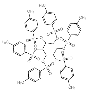 1-methyl-4-[1,2,4,5,6-pentakis-(4-methylphenyl)sulfonyloxyhexan-3-yloxysulfonyl]benzene结构式
