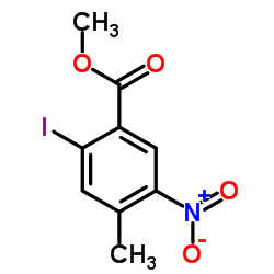 Methyl 2-iodo-4-methyl-5-nitrobenzoate Structure