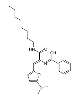Benzamide,N-[2-[5-(dimethylamino)-2-furanyl]-1-[(octylamino)carbonyl]ethenyl]-结构式